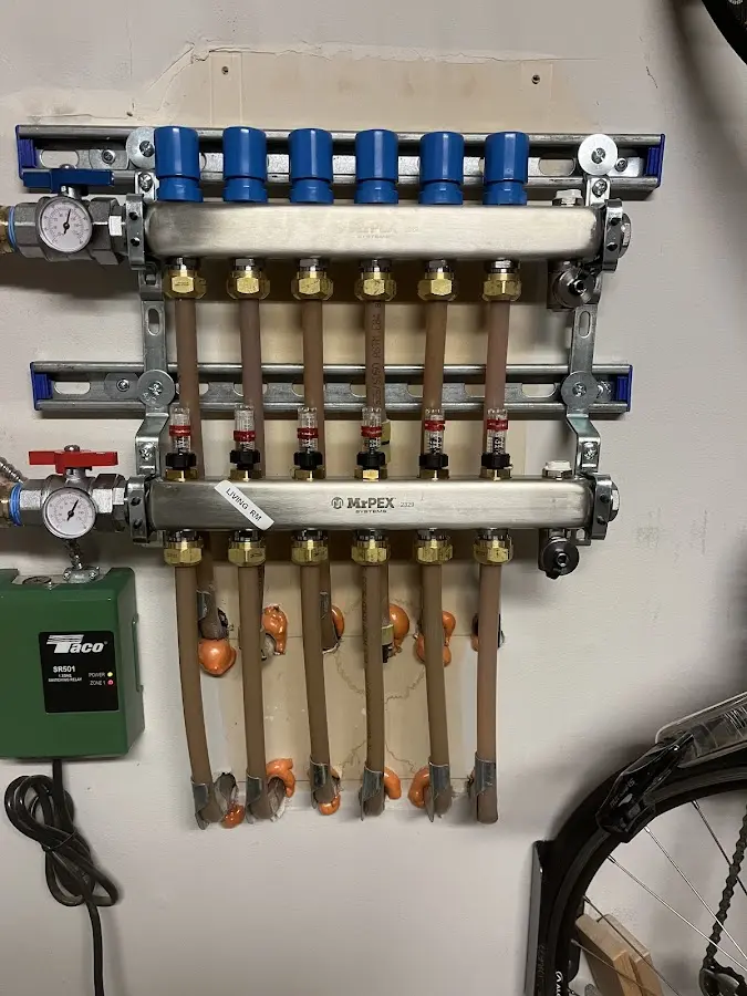 Plumber performing Leak Detection at a residential property in Harwinton